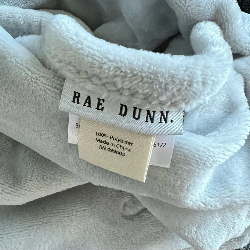 NWT Rae Dunn Grey ‘Snuggle Time’ Baby Blanket